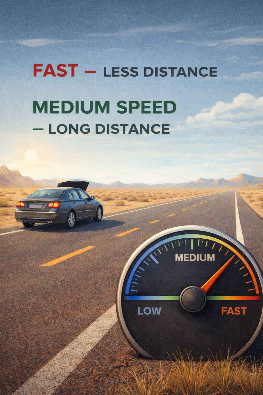 Speed and distance illustration